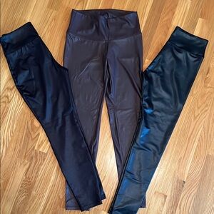 Wild Fable Black and Brown Leggings Set